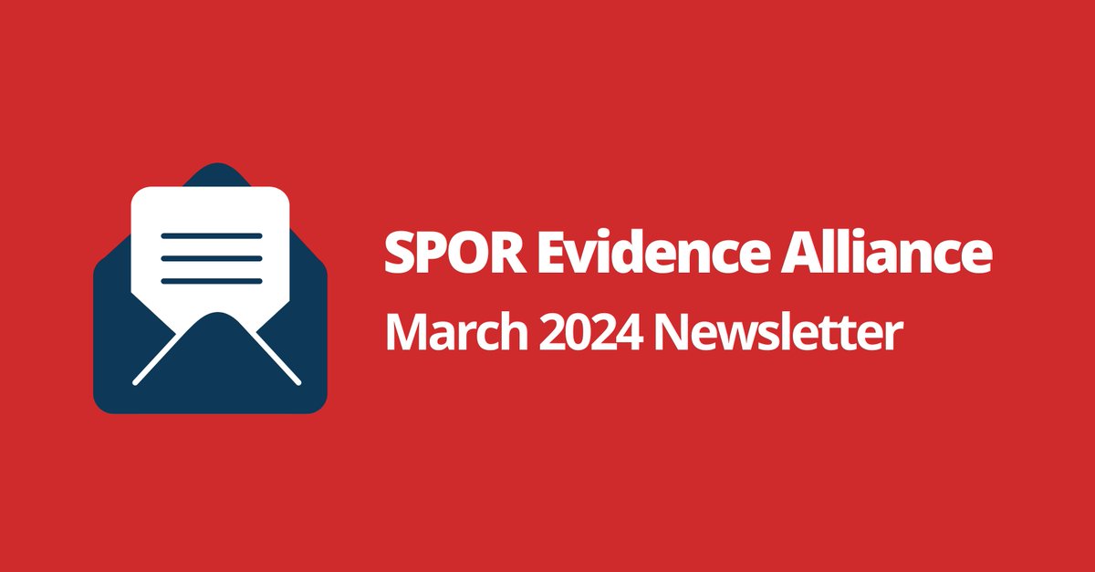 Check out our March 2024 e-newsletter for the latest SPOR Evidence Alliance updates! mailchi.mp/smh/spor-evide…