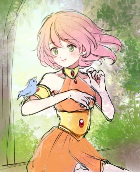 昔描いたFF5のレナ(だいすき)たぶん元は2014くらいに描いた物を2016くらいに描きなおしてみたものだったような…? 
