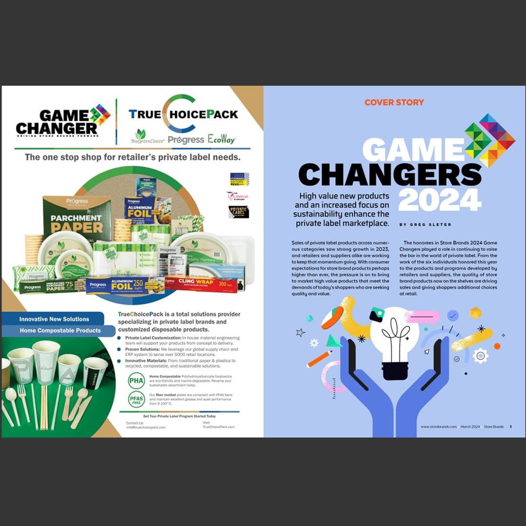 TrueChoicePack (@truechoicepack) on Twitter photo We're thrilled to share that <a href="/truechoicepack/">TrueChoicePack</a> has been featured in the #GameChangers issue of <a href="/Store_Brands/">Store Brands</a> Magazine! 🎉 It's an honor to be recognized alongside industry #innovators.
lnkd.in/gic_gx5s
lnkd.in/ePj-cRdF
#InnovationLeadership #PrivateLabel #Innovation We're thrilled to share that <a href="/truechoicepack/">TrueChoicePack</a> has been featured in the #GameChangers issue of <a href="/Store_Brands/">Store Brands</a> Magazine! 🎉 It's an honor to be recognized alongside industry #innovators.
lnkd.in/gic_gx5s
lnkd.in/ePj-cRdF
#InnovationLeadership #PrivateLabel #Innovation