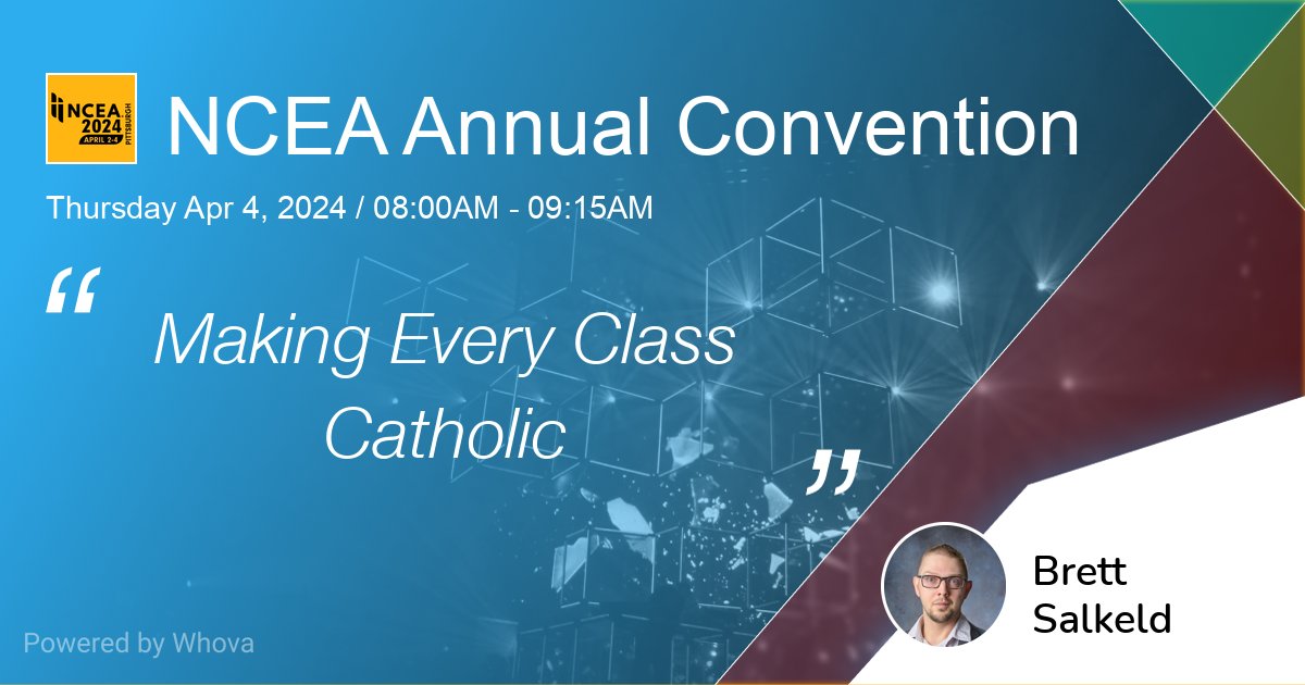 I'm so excited to go to Pittsburgh next week to talk about #MakingEveryClassCatholic!