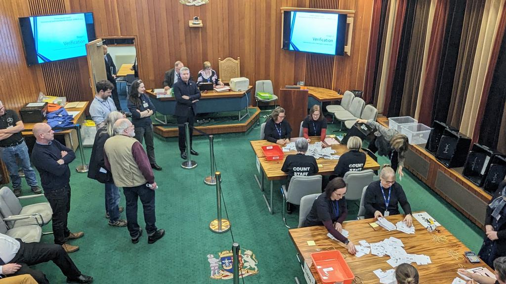 ARMstew's tweet image. The count is well under way for the Stromness &amp;amp; South Isles by-election tonight with the votes from the #Stromness Warehouse buildings just arrived. 
#LDReporter