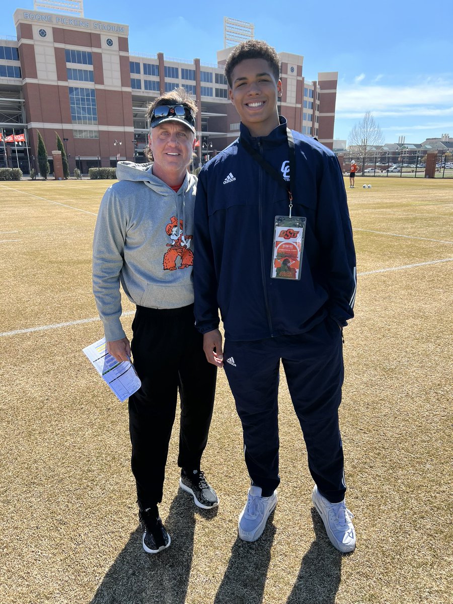 #AGTG Truly blessed to say, after a thrilling visit and an amazing conversation with <a href="/JasonMcEndoo/">Jason McEndoo</a> and @HC_MikeGundy I would like to announce my 4th Division 1 scholarship offer to Oklahoma State Cowboy football! #Gopokes