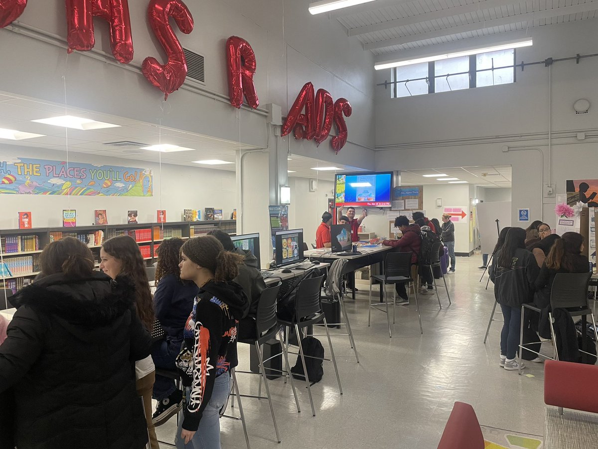 East Side High School students hosted a STEM Expo. Students Victor and Frank used number theory to decode encoded messages created by those who visited their booth. #NewarkBrilliance