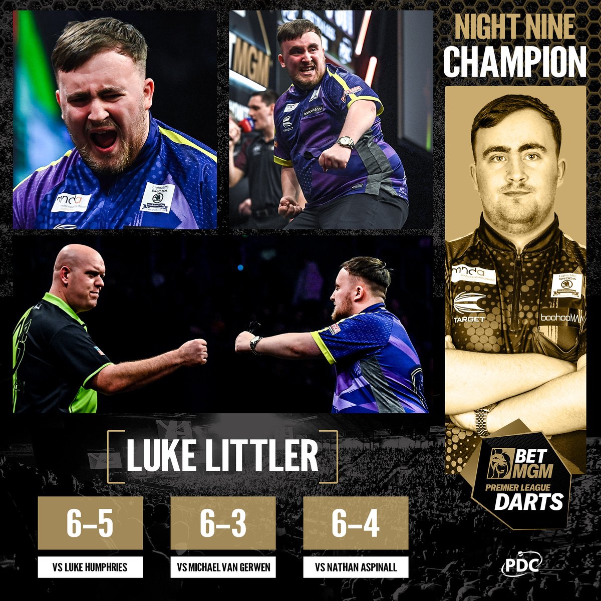 A first Night Win for the teenage sensation 🔥 Luke Littler does the business in Belfast!