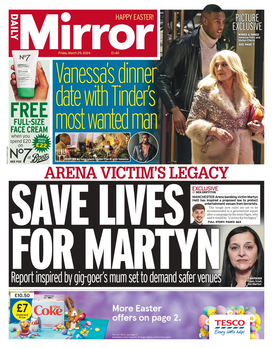 Friday's Front Page 📰 Save lives for Martyn! Read more: mirror.co.uk/news/uk-news/m… #TomorrowsPapersToday