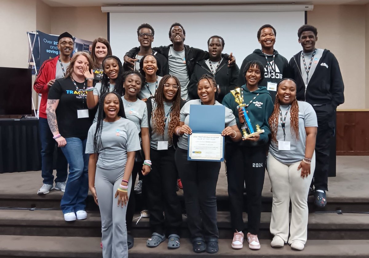 Congratulations to the V4A Mentee team on winning the Traction Reunion and Expo 2024 Team of the Year award! These students, along with others from Missouri high schools, have been conducting road safety campaigns in their schools and communities, working towards zero fatalities