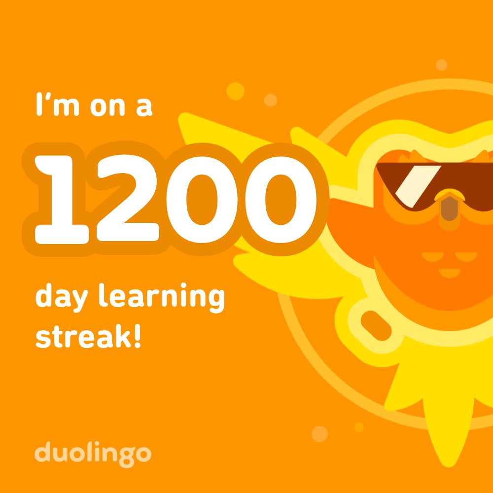 Proud of myself for putting the daily practice in to learn Spanish. Muy bien!