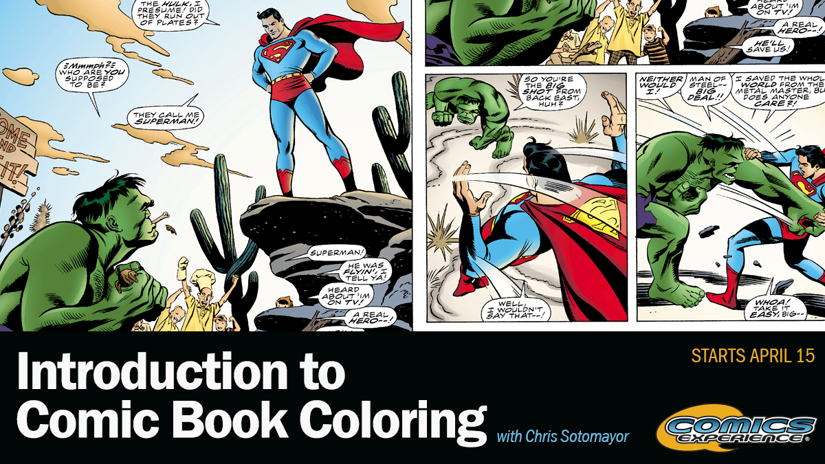 ComicExperience's tweet photo. Join colorist @SotoColor (Avengers, Captain Marvel, Batman, X-Men, and more), and learn about the tools of the trade to break into the industry. Unleash your creativity and make your mark in the world of comics! https://t.co/owqSgTrkdD
#sequentialart #indiecomics #comicbooknerds https://t.co/lP3rZFOlSq