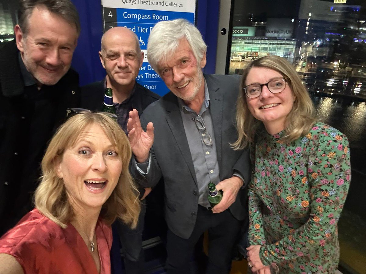 Great to be at the @bbc5live 30th anniversary bash with former colleagues @JGBS, Ali Carter and presenters supreme @rachelburden and the peerless Peter Allen.