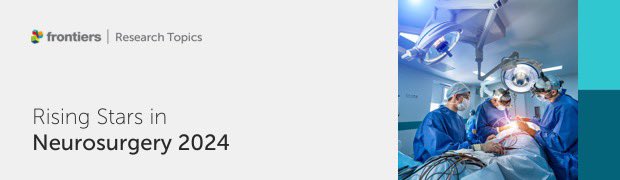 We are inviting all submissions for this special edition on cutting edge research in NSGY w/ 1st or last author being a senior resident, fellow, or new in practice (<5 years)! @kevinkumar @mnstienen @ignatiusesene @HemmingsWu @FrontSurgery frontiersin.org/research-topic…