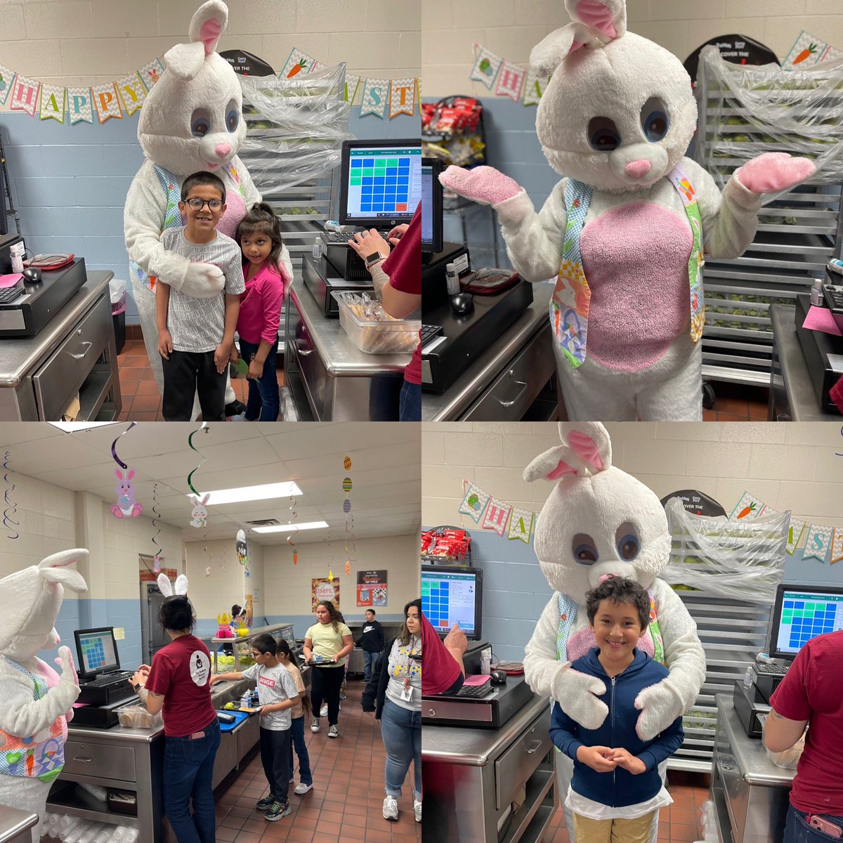 Check out our incredible cafeteria manager! She goes above and beyond to bring health, spirit, and pride into the @NISDMichael cafeteria! We are so lucky to have her! 🐰