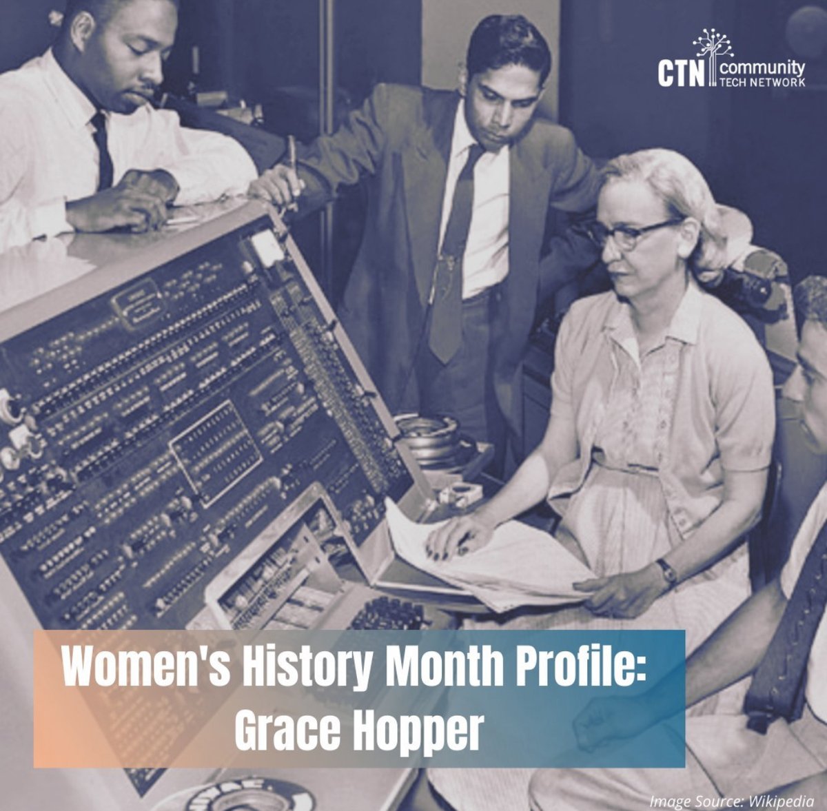 As #WomensHistoryMonth draws to a close, we encourage you to continue learning more about women pioneers in technology, including Grace Hopper, who co-developed COBOL, one of the earliest standardized computer languages!