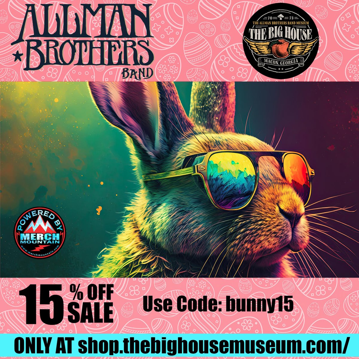 Get 15% off all Allman Brothers Band merch at the Big House Museum Gift Shop through April 1 with coupon code bunny15 ! It's a great time to get some cool ABB tees for the spring and summer concert season! buff.ly/3Te8ENR