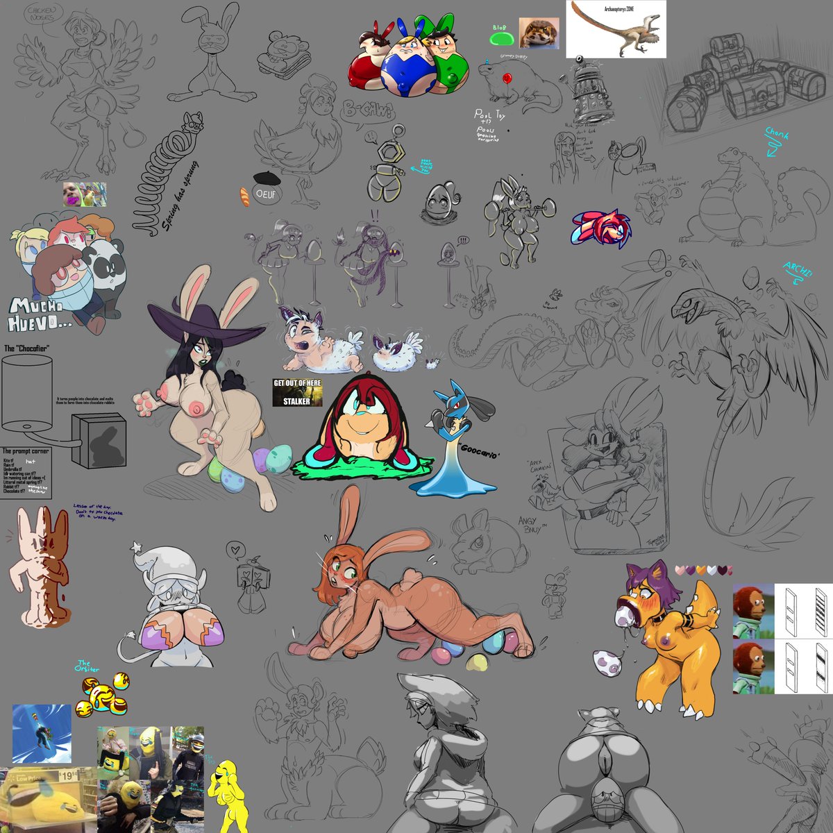 Drawpile event finished, this time with a lot of eggs. Thank you to everyone who participated, and I hope to see you at the following events link HD: drive.google.com/drive/folders/…