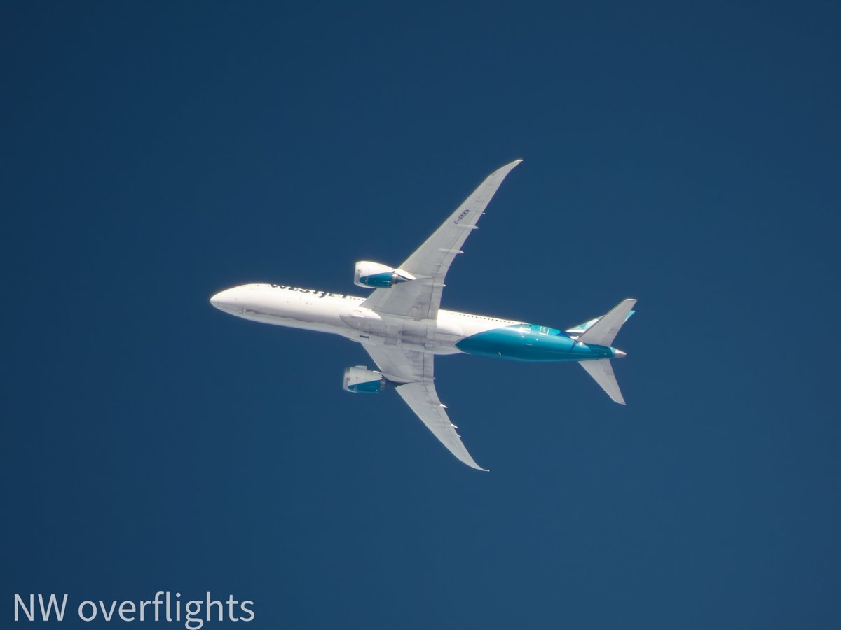 WestJet 787-9 C-GKKN, LHR-YYC 34,000ft. 27/3/24 #avgeek #planespotting #P1000 #nikonphotography.