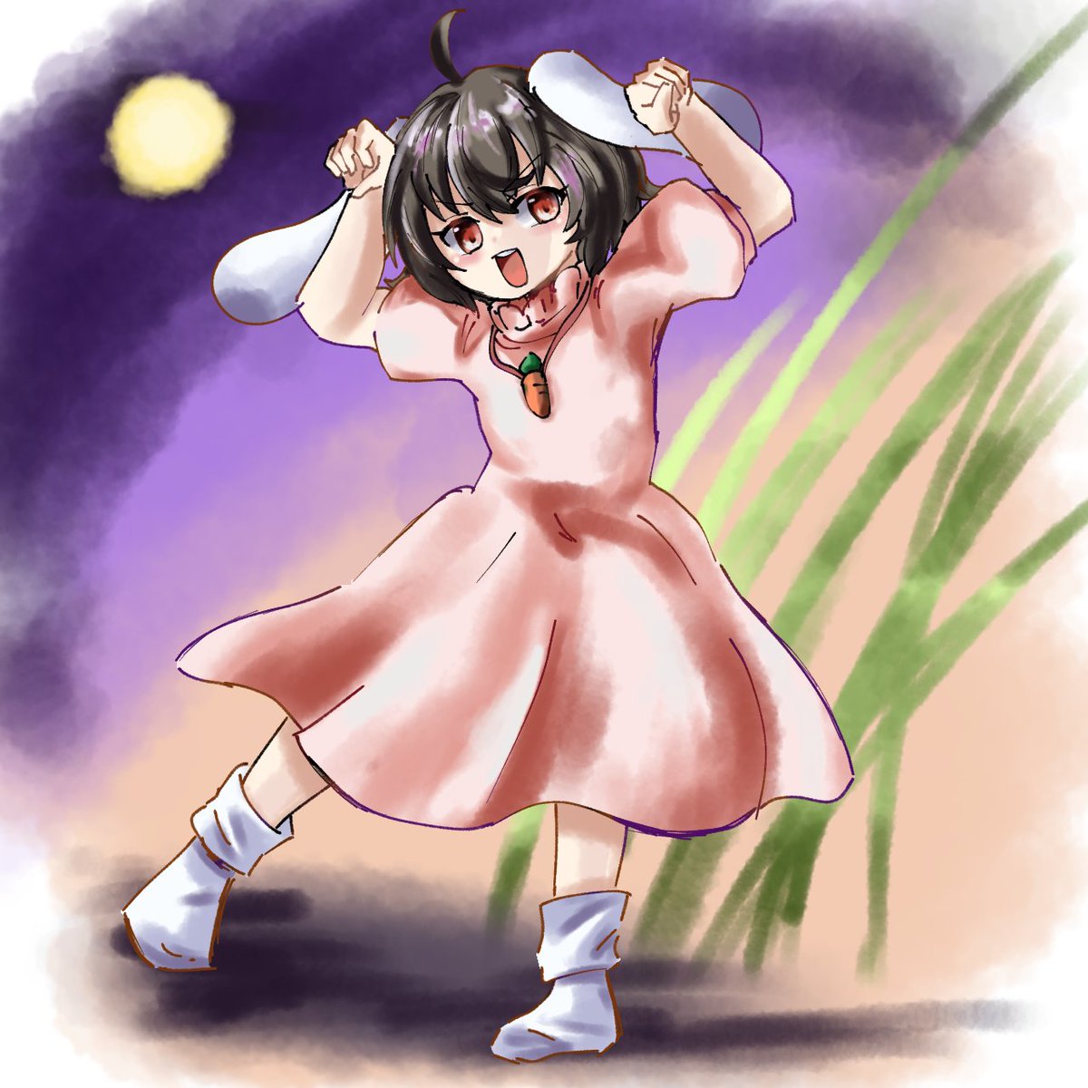 tatikaze_miyako's tweet image. #イラスト 
#東方project
#てゐ