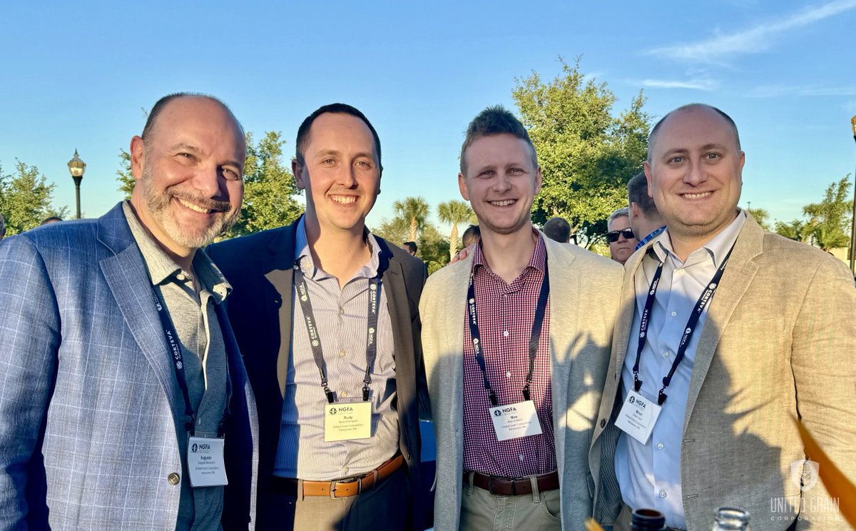 🌾 United Grain team representing at the NGFA 128th Annual Convention in Orlando, Florida last week. 🌟 We are honored to be part of this vital gathering, exchanging insights and uniting for success! #NGFA #NGFAConvention #UnitedGrain #Orlando2024 #unitedforsuccess