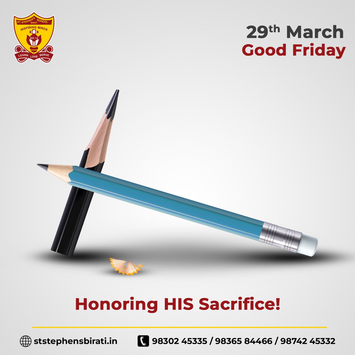 On this solemn Good Friday, we honor His sacrifice and reflect on the profound love and grace He bestowed upon us. #StStephensSchool #StStephensSchoolBirati #GoodFriday #LordJesus #GoodFriday2024
