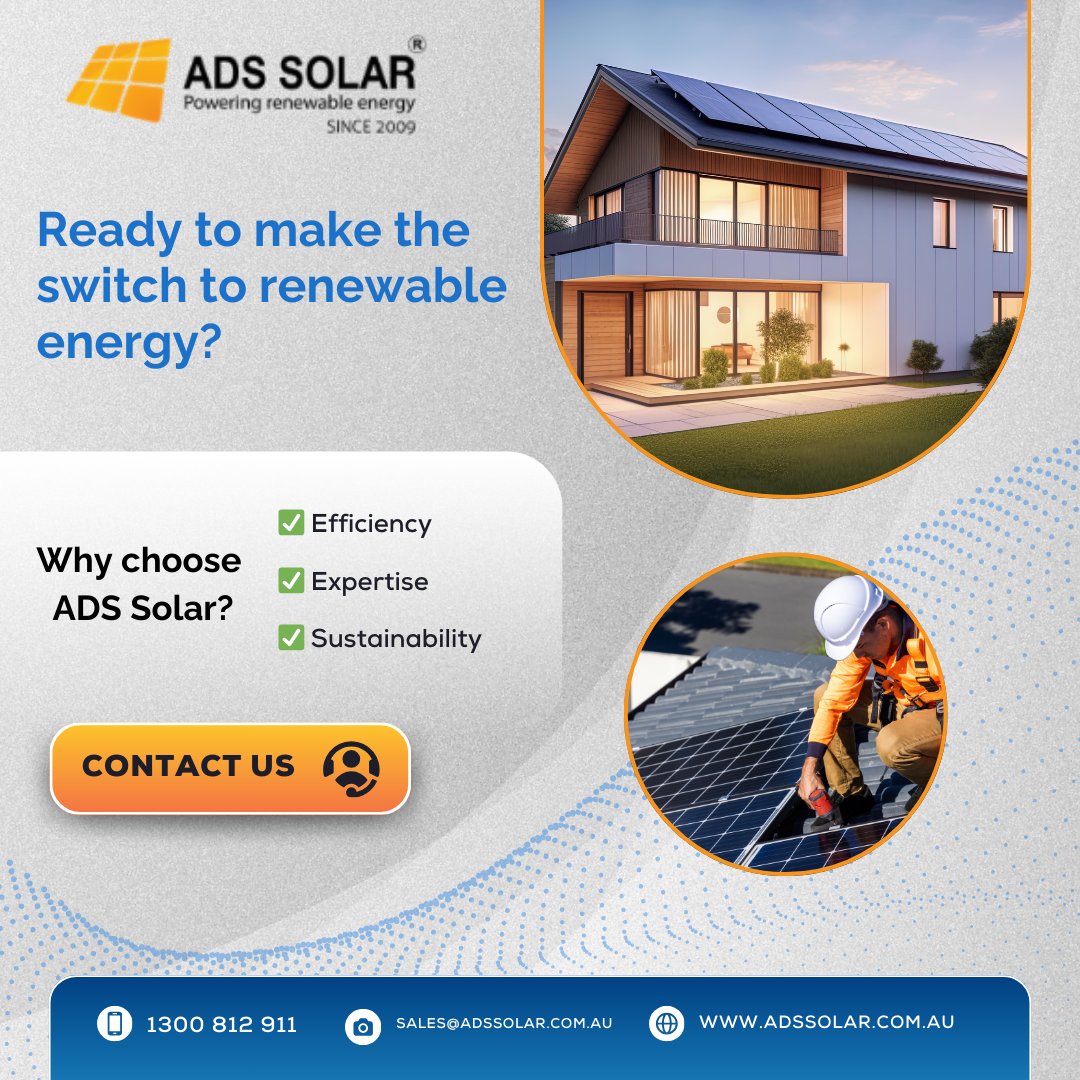 ADSSolar's tweet photo. Ready to make the switch to renewable energy? ☀️ Look no further! ADS Solar is here to brighten up your life with our top-notch solar panel installations in Sydney! 🏡💡
https://t.co/6LOZlgBxnq
#SolarPower #RenewableEnergy #SydneySolar #CleanEnergy #ADSsolar https://t.co/tsbG1oFMzQ