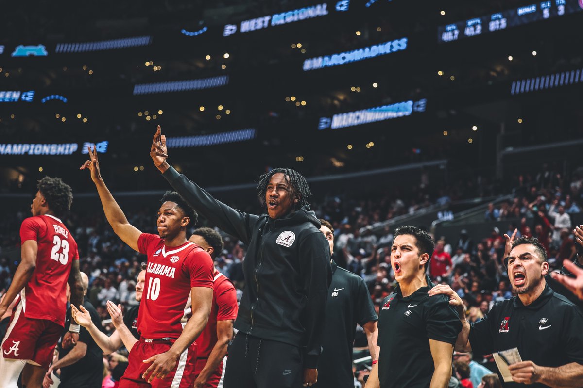 From sweet to ELITE ‼️

#RollTide | <a href="/AlabamaMBB/">Alabama Men’s Basketball</a>