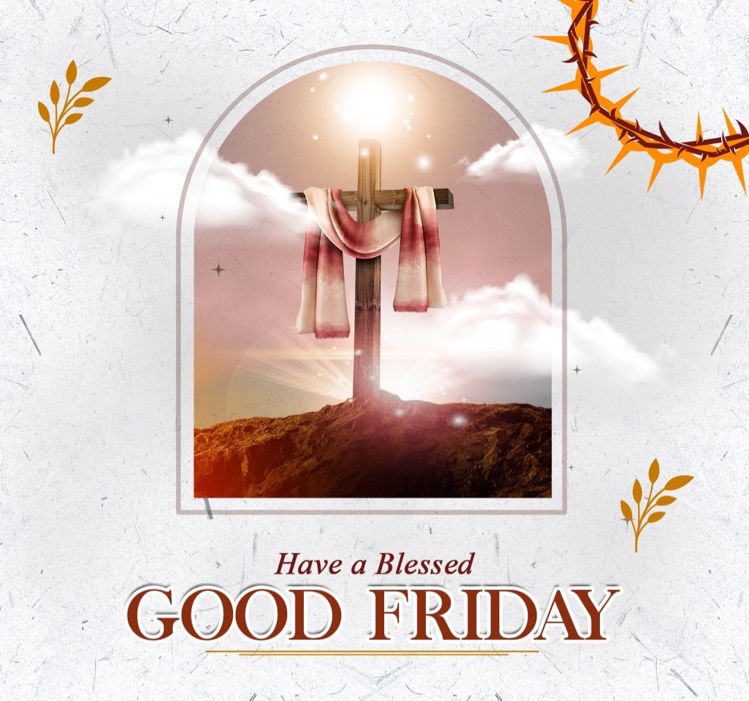 The sorrow of Good Friday's sacrifice to the joy of Easter's dawn of victory is a timeless testament to life's journey from despair to hope, from darkness to light, from trial to triumph..... Have a blessed #GoodFriday2024