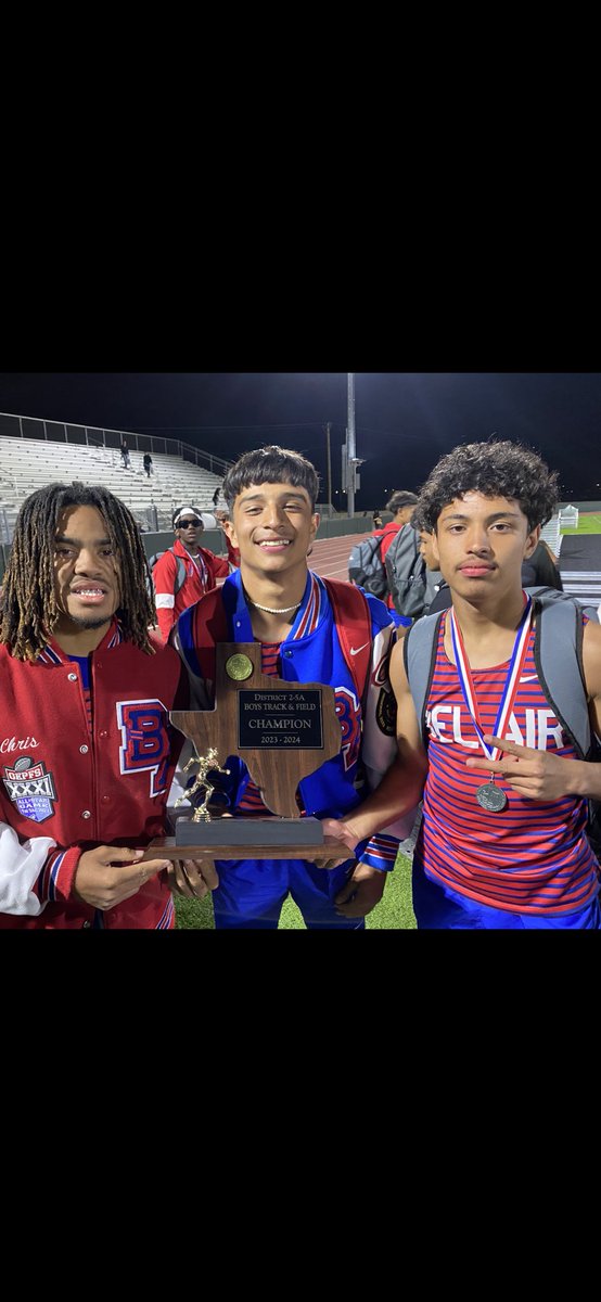 Way to go @BelairTrack boys🙌🏼👏🏼District Champions🏆#BigRedPride🔴 @BA_Highlanders