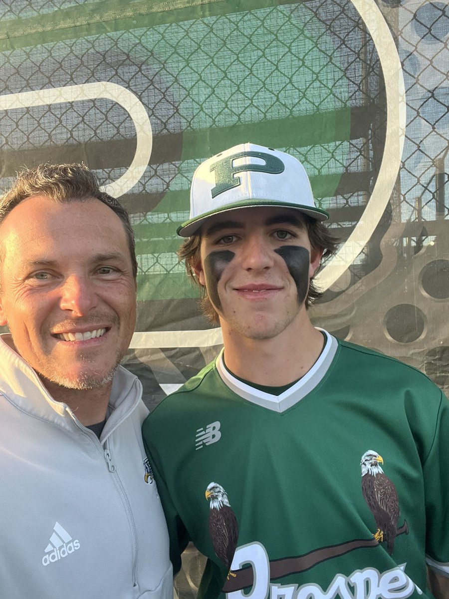 So grateful for <a href="/ThePHSBaseball/">Prosper HS Baseball</a> to have a teacher appreciation night! And to have this <a href="/LukeNielsen64/">Luke Nielsen</a> choose me was an honor. He is an amazing pitcher, student and person. So excited for his future! He will do big things. #prosperproud #grateful