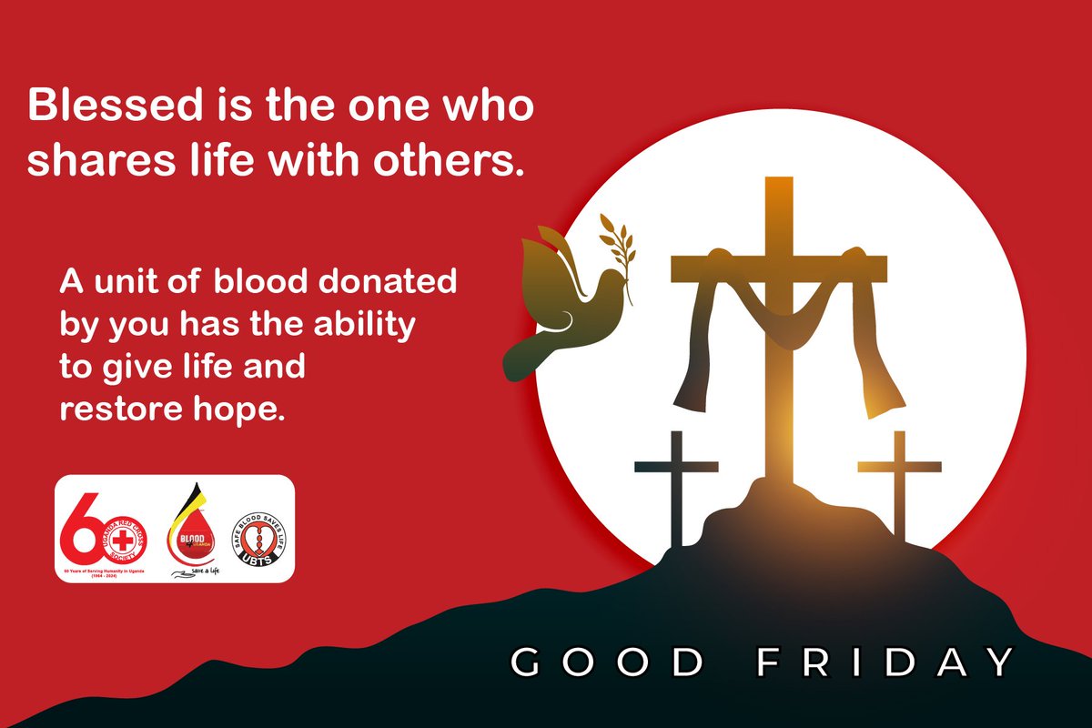 A blessed Good Friday to all our blood donors. @MinofHealthUG @UgandaRedCross @ubtsug1 @JaneRuth_Aceng @nphionavickie