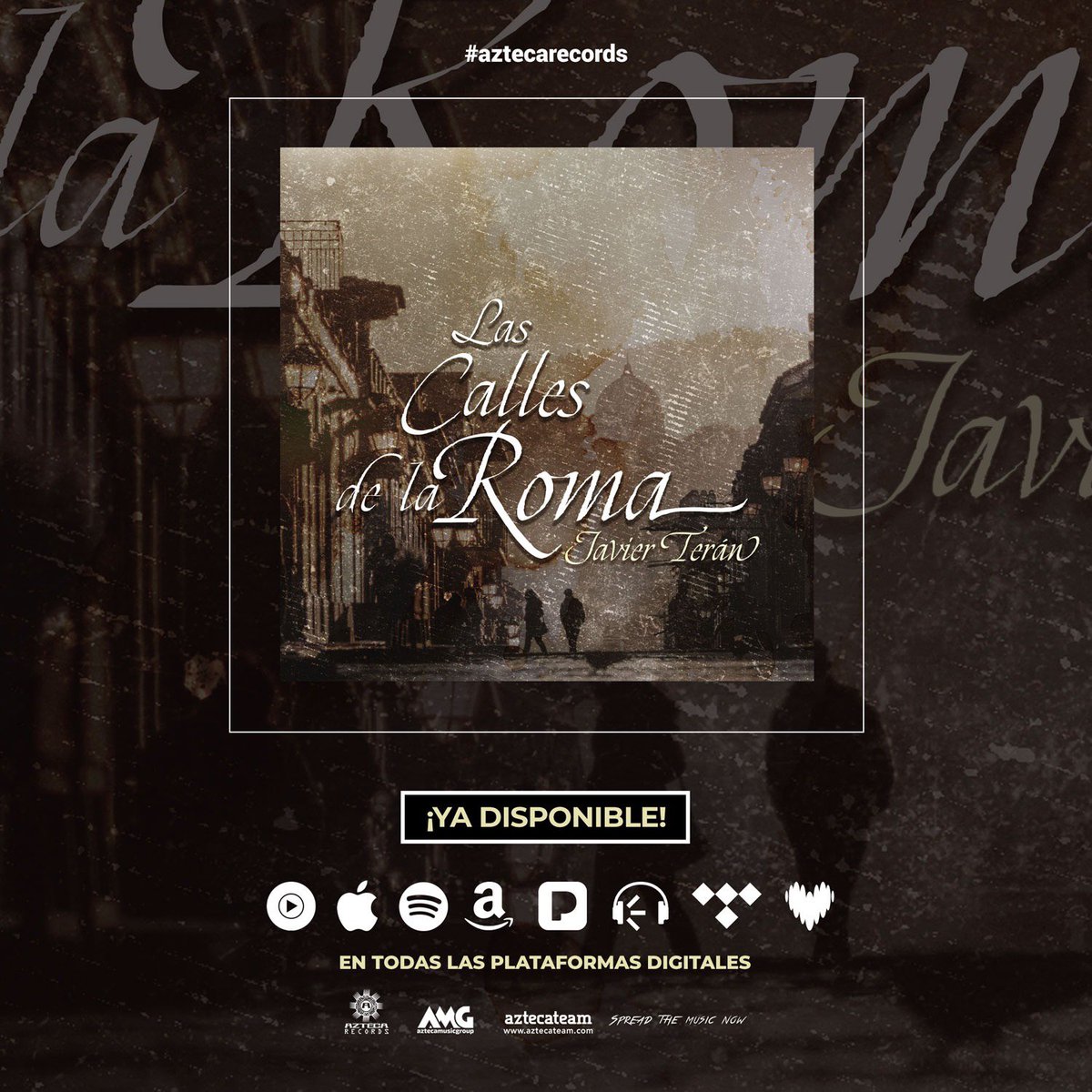 javiergteran's tweet photo. Mi Gente Ya Esta Disponible #LasCallesDeLaRoma 🥀 en todas las plataformas digitales ! Vayan a mi Bio y haganle cliq al link y escúchenla que se que les va encantar 🚀 

—
#EsteEsJavierTeran #AztecaRecords #explore https://t.co/ysjmBDVnsm