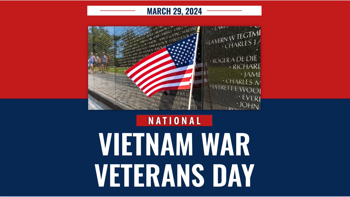 We want all Vietnam Veterans to know you are appreciated and honored for your service and sacrifice. Your patriotism and determination are the reasons Veterans today are treated with the respect and admiration they greatly deserve. #VietnamWarVeteransDay