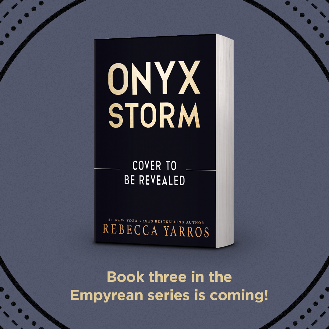 ⚡Just Announced!🌩️ Return to the world of Fourth Wing - dymocks.shop/onyxstorm We're thrilled to announce the upcoming release of Onyx Storm, the third book in the Empyrean series from acclaimed author Rebecca Yarros. Don’t miss your chance to get your claws on this.