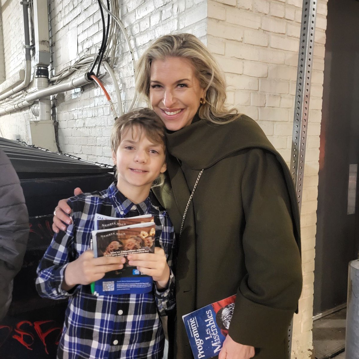 @carolynglobal Thank you for taking the time with my son at Les Mis. You made his night.