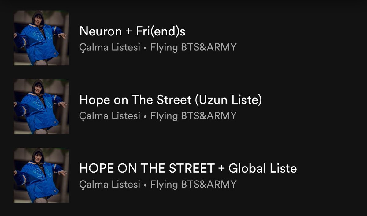 [ 🎧 ] #HOPE_ON_THE_STREET_VOL_1 için Spotify çalma listeleri: ➝ open.spotify.com/user/irushzv2n…