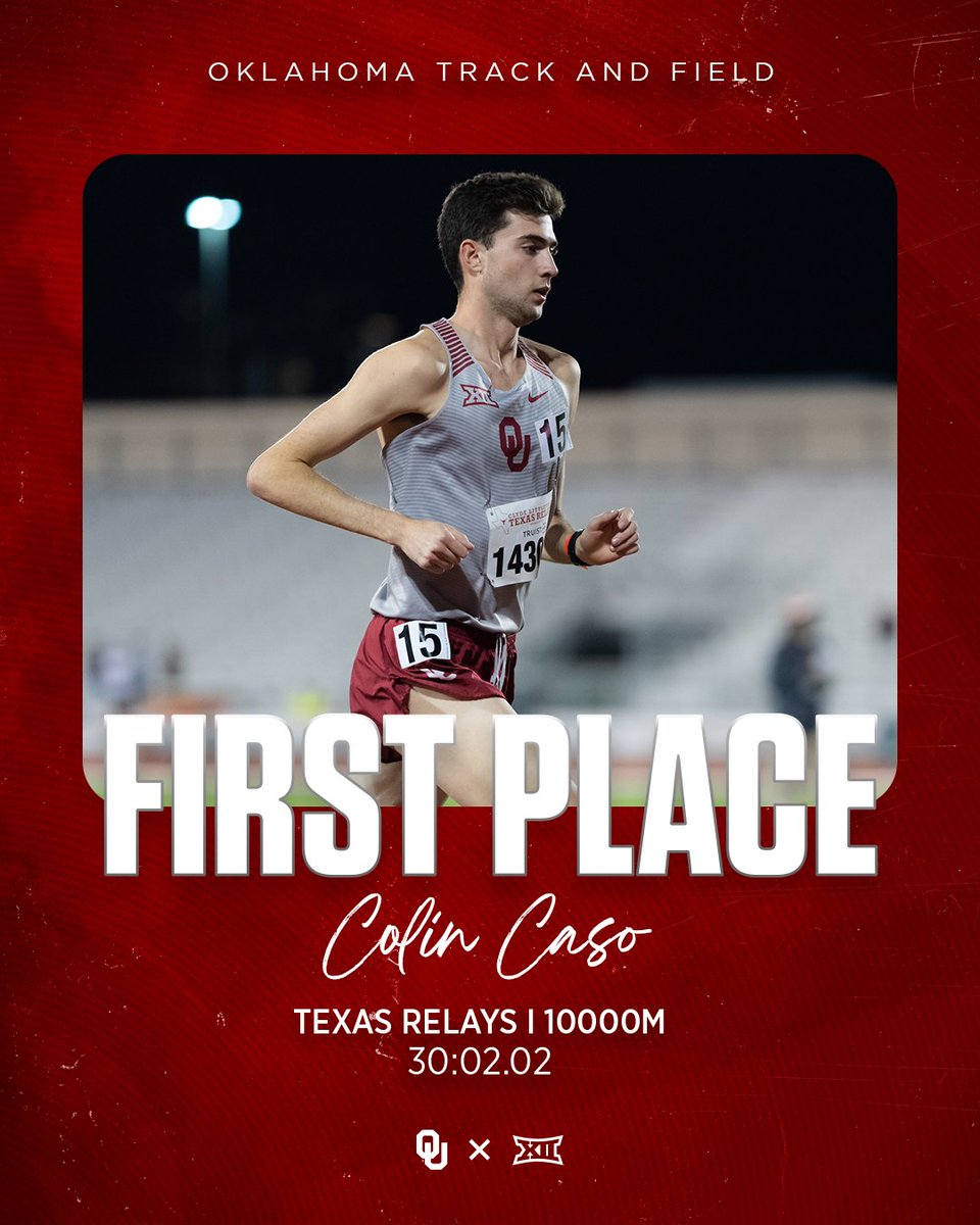 𝗟𝗮𝘁𝗲 𝗻𝗶𝗴𝗵𝘁 𝗪 🥇

Colin Caso takes the men's 10,000-meter run title with a massive personal best, clocking in at 30:02.02!