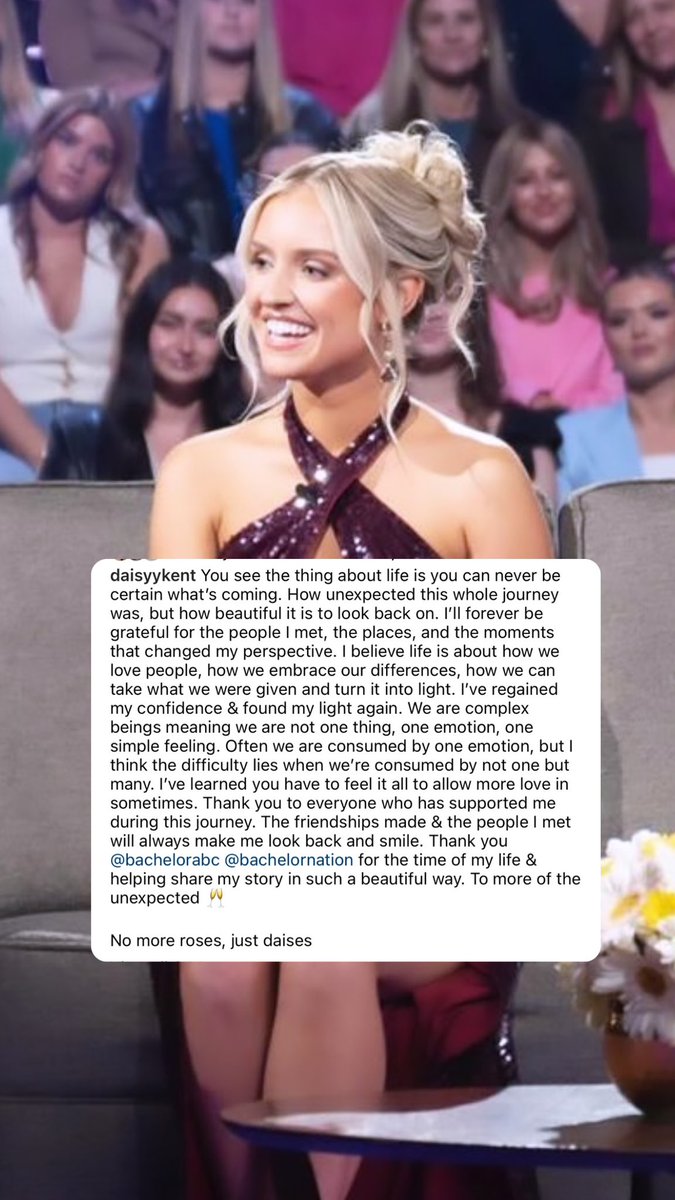 zacharyreality's tweet photo. “No more roses, just Daises” 🥀 🌼 #thebachelor https://t.co/3q5WA950s2