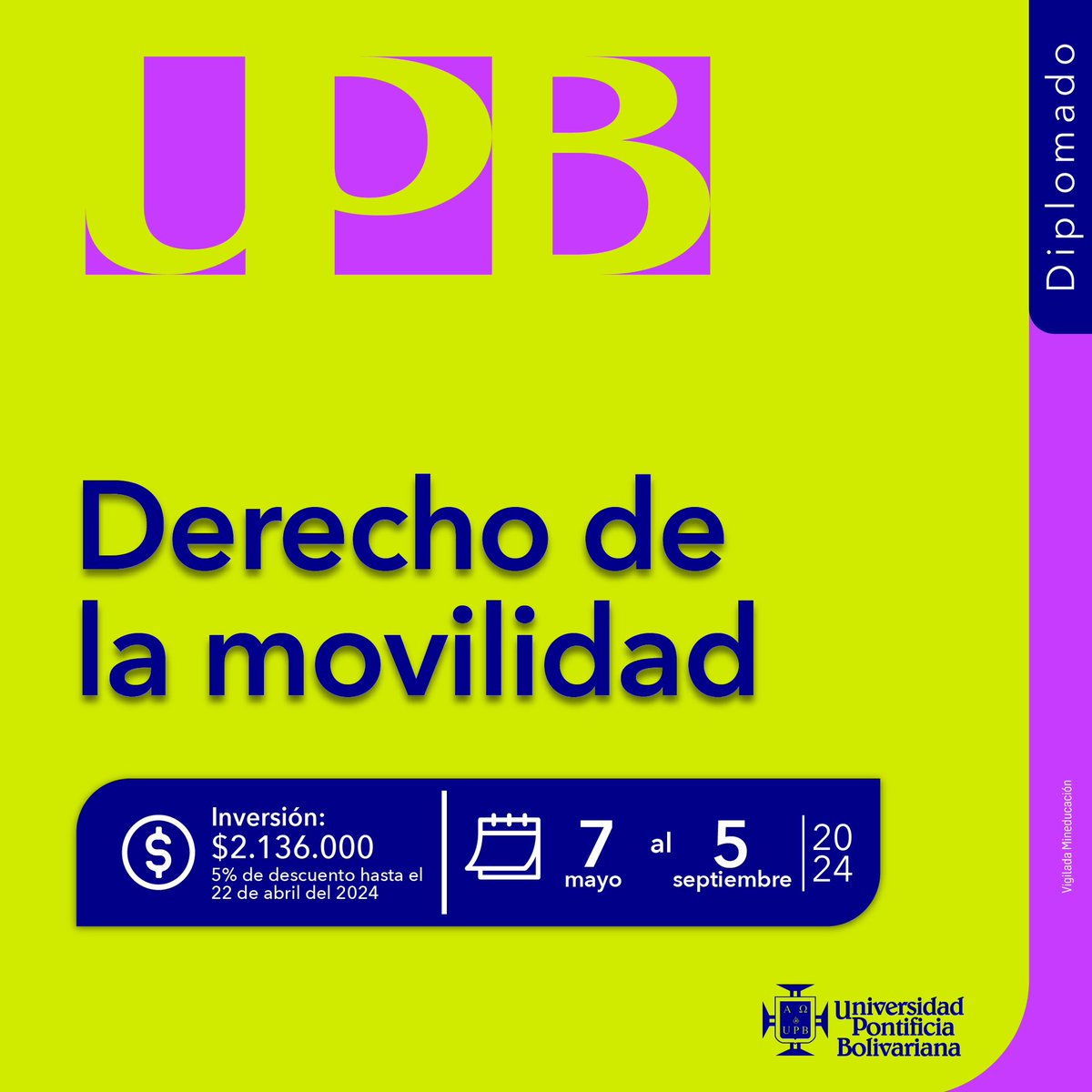 Te invitamos a inscribirte y apóyanos 🔁 compartiendo. #DiplomadoUPB #Movilidad #Derecho #Parati #Law #Transporte   

upb.edu.co/es/formacion-c…