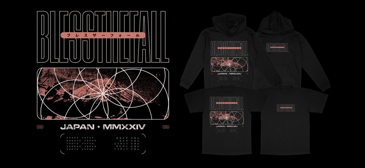 OSAKA TONIGHT!! It feels great to be back in Japan. We can’t wait to play a sold out show in your beautiful city. We also printed LIMITED tour shirts/hoodies for this run so make sure you grab one before they’re gone!