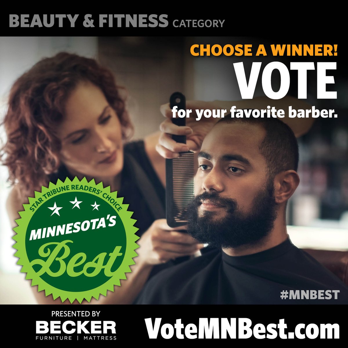 💈 Cast your vote for Minnesota's top barbershop now through April 17. Let's style our way to victory: Votemnbest.com #MNbest