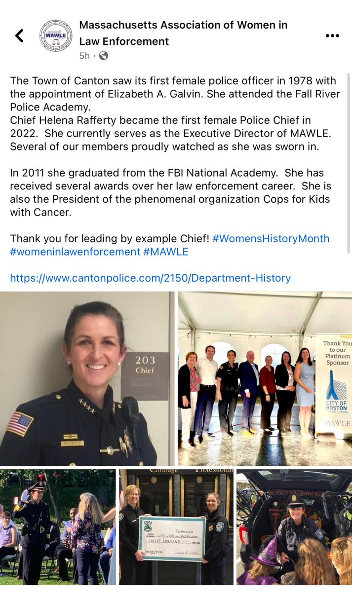 The KARMA train has left the station 🚂🚂

Rumors are circulating…. 
Allegedly, CPD Chief Helena Rafferty hit a pedestrian last month in Wrentham, MA. 

Nonetheless, today she was praised publicly for “leading by example” by the Mass Association of Women in Law Enforcement……