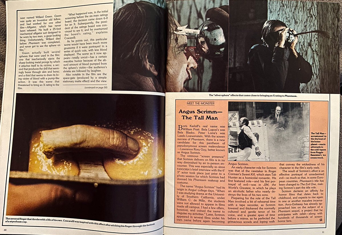 hellbenthorror's tweet image. (1 of 8) It was 45 years ago today, @DonCoscarelli let The Tall Man play! PHANTASM opened on March 28, 1979, and the lives of horror fans everywhere changed.