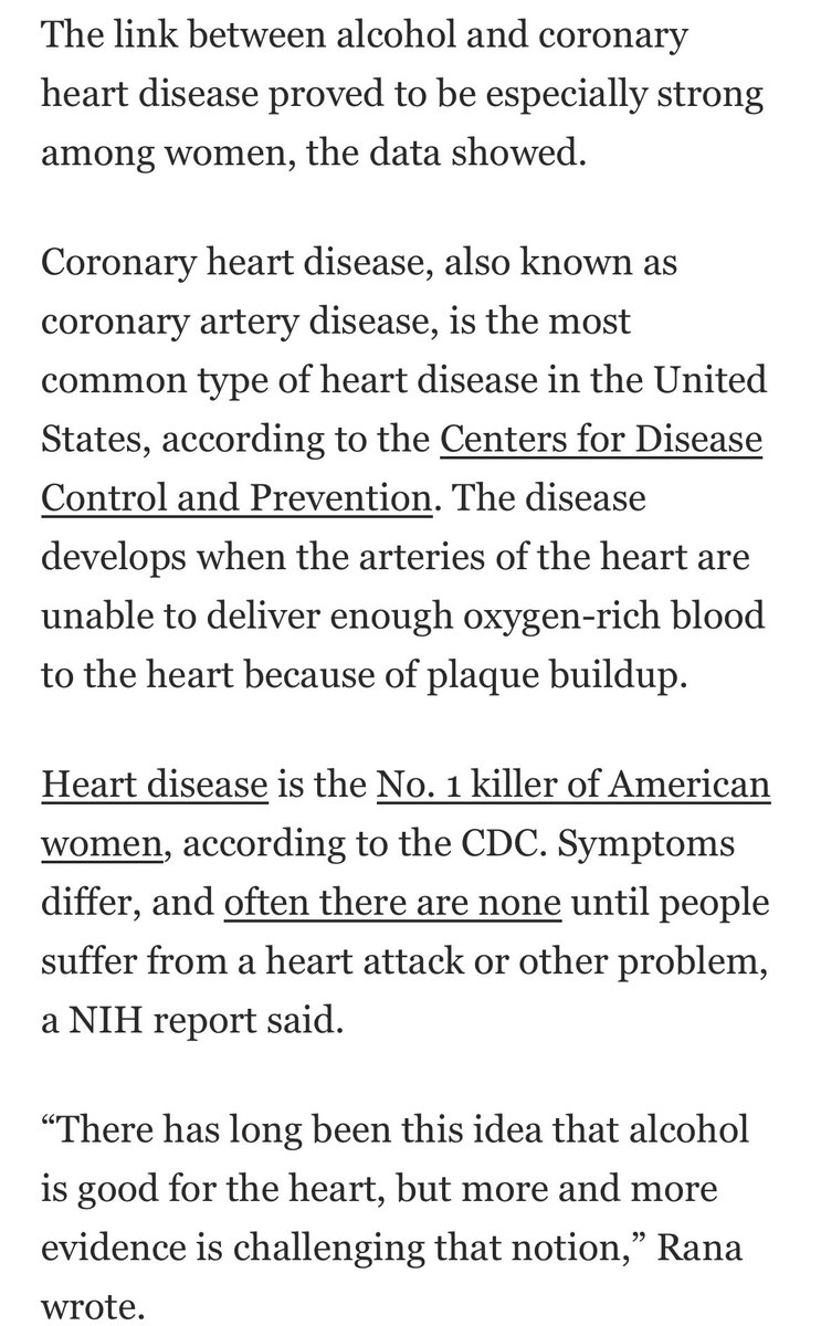 Appreciate ⁦@washingtonpost⁩ highlighting our upcoming presentation ⁦@ACCinTouch⁩ ACC24. Scientific Sessions. Conversation is changing around the notion that alcohol is “heart ❤️ healthy”
