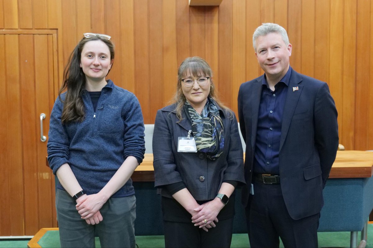 Today’s by-election - and subsequent count - has seen Janette Park take the vacant seat in #Stromness and the South Isles. Pictured are Council Leader Heather Woodbridge, Janette Park and OIC Returning Officer and Chied Executive, Oliver Reid
