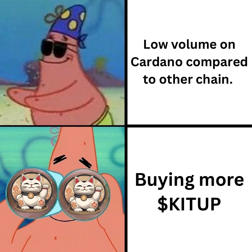 If you’re not bullish on the Cardano Ecosystem, meaning that you’re going to fade the genny wealth. 😼

Stay $KITUP and visit dyorbox.io 🐱😘