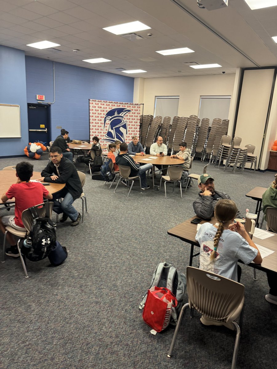 Great turnout for our @AllProDad meeting this morning at Seven Lakes JH! Lots of great conversations between dads and their kids! @spartan_speak #7LJHPRIDE