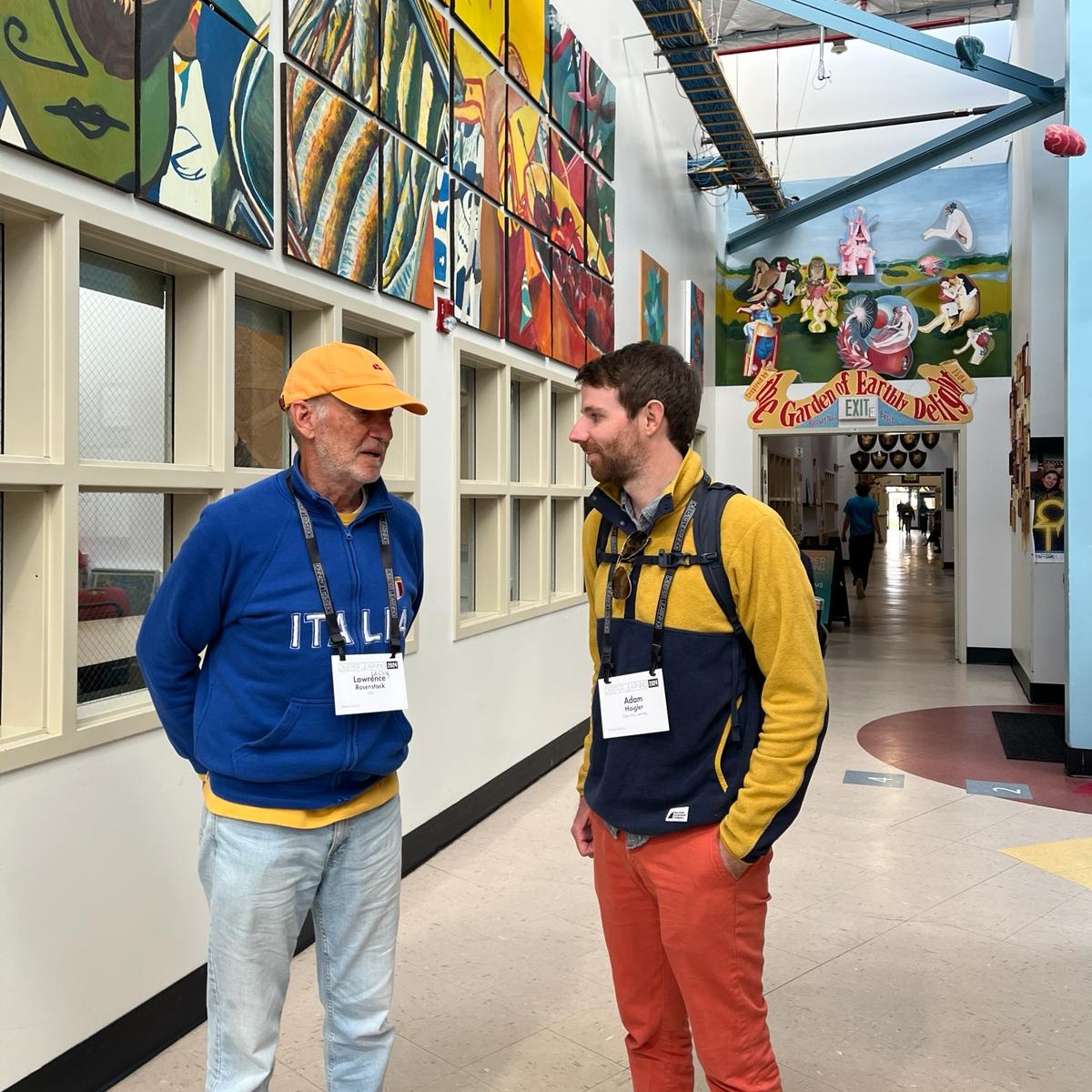 OpenWayLearning's tweet image. #DeeperLearning was incredible! Getting a tour through @hightechhigh from Larry Rosenstock &amp;amp; @LeneJensbyLange, Joyzistance with @kalebrashad &amp;amp; @NikkiHinostro of @hthgse, making socks with @MrStrong3rd of @bluedot_ed, &amp;amp; @bigpiclearning Leadership Journeys were unforgettable! #DL24
