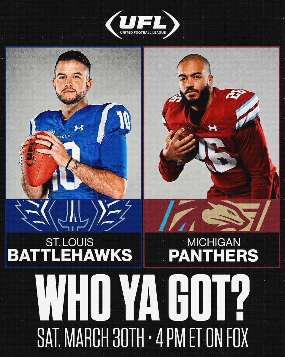 Who Ya Got!? @XFLBattlehawks or @USFLPanthers