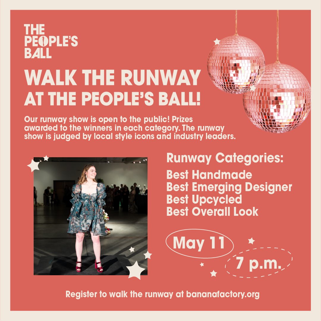You betta werk!💃 Are you ready to walk the runway at The People's Ball on May 11th? 🪩 Registration is now open!👉 brnw.ch/21wIkfs *10 registrants permitted per category.