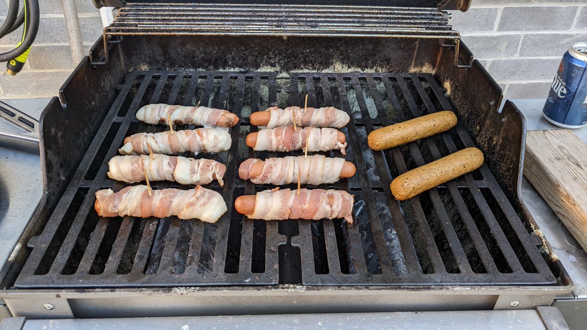 Opening day! Dogs on the grill, big @BlueJays win, good buds popping by to watch, nothing wrong with this one! @MLB @W_2_J