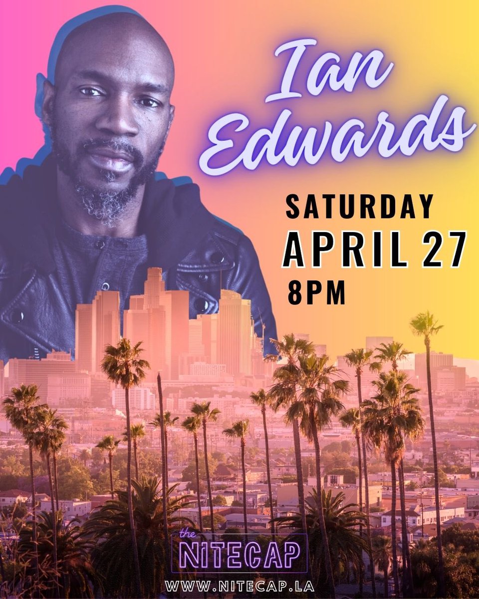 The Nitecap (@nitecapla) on Twitter photo JUST ANNOUNCED:
<a href="/IanEdwardsComic/">Ian Edwards</a> live!
Tix just went on sale
tixr.com/groups/nitecap…
<a href="/deadfrog/">Dead-Frog</a> <a href="/TheLAScene/">THE L.A. SCENE </a> <a href="/LA_Now/">Los Angeles Events</a> <a href="/TheLABlog/">The Los Angeles Blog</a> <a href="/CandyLosAngeles/">DailyCandy LA</a> <a href="/LApicks/">Los Angeles Picks</a> <a href="/LACityView35/">LA CityView35</a> <a href="/LAist/">LAist</a> <a href="/discoverLA/">Discover Los Angeles</a> <a href="/thecomedybureau/">Comedy Bureau</a> <a href="/MYeventLA/">My Event Los Angeles</a> <a href="/ComedyCake/">Comedy Cake 🍰</a> <a href="/HeyGoodSetLA/">HeyGoodSet LA</a> <a href="/allthingscomedy/">All Things Comedy</a> JUST ANNOUNCED:
<a href="/IanEdwardsComic/">Ian Edwards</a> live!
Tix just went on sale
tixr.com/groups/nitecap…
<a href="/deadfrog/">Dead-Frog</a> <a href="/TheLAScene/">THE L.A. SCENE </a> <a href="/LA_Now/">Los Angeles Events</a> <a href="/TheLABlog/">The Los Angeles Blog</a> <a href="/CandyLosAngeles/">DailyCandy LA</a> <a href="/LApicks/">Los Angeles Picks</a> <a href="/LACityView35/">LA CityView35</a> <a href="/LAist/">LAist</a> <a href="/discoverLA/">Discover Los Angeles</a> <a href="/thecomedybureau/">Comedy Bureau</a> <a href="/MYeventLA/">My Event Los Angeles</a> <a href="/ComedyCake/">Comedy Cake 🍰</a> <a href="/HeyGoodSetLA/">HeyGoodSet LA</a> <a href="/allthingscomedy/">All Things Comedy</a>