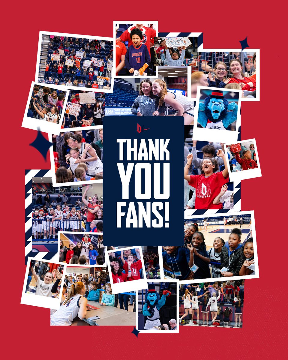 For your unwavering support all season long…THANK YOU FANS! 💙❤️ #GoDukes